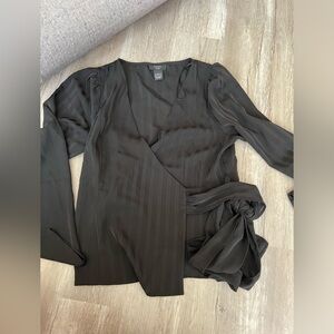 Vici side tie blouse